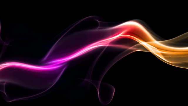 Abstract waving animation background, smoke flowing, Seamless loop. 