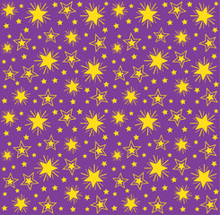 Seamless repeating pattern of stars