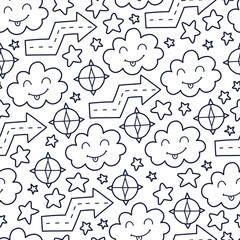 vector doodles pattern