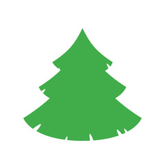 christmas tree vector icon