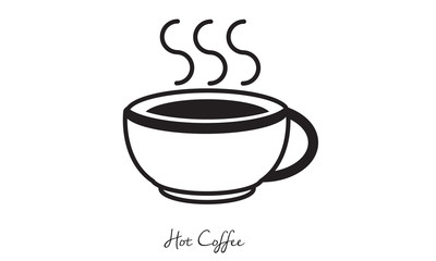 Hot coffee symbol
