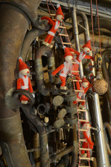 Pixie gang has made themselves a home in some disused musical instruments.