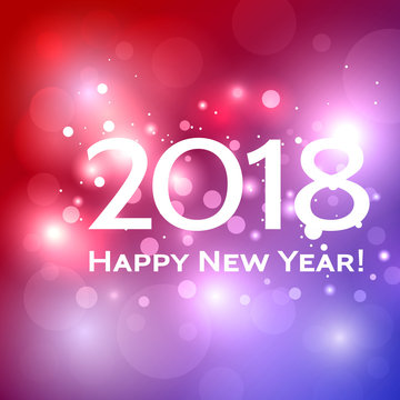 Beautiful  Happy New Year 2018 background