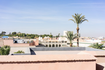 Obraz premium marrakesh morocco rooftop view