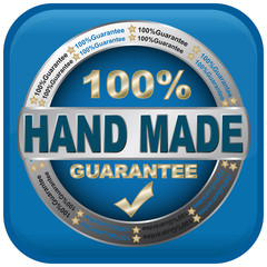 hand made blue icon