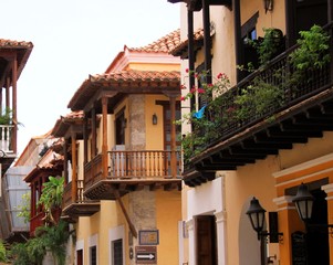 Häuser und Fassaden in Cartagena de Indias