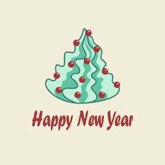 Fototapeta na wymiar Happy New Year! Abstract vector illustration