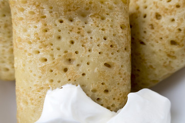 pancakes with yogurt