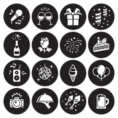 Party and Celebration Icons set