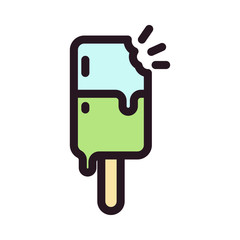ICE CREAM FILLED COLOR ICON