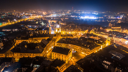 Lublin miasto nocnych inspiracji - obrazy, fototapety, plakaty