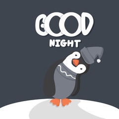 Cute Penguin good night