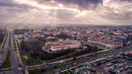Miasto Lublin z lotu ptaka