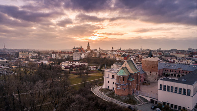 Miasto Lublin z lotu ptaka