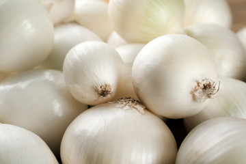 Ripe onions as background