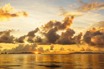 Colorful Sunset At The Sea