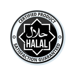 Halal button icon