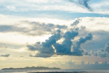 colorful at the sea landscape