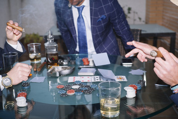 friends playing poker