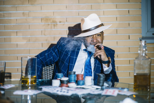 man smoking