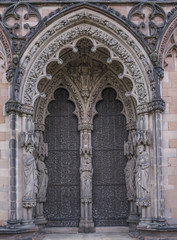 Obraz premium Lichfield Cathedral, England, UK Feature on Door