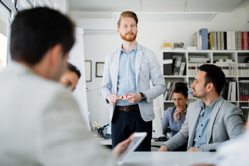 Obraz premium Business people discussing future plans