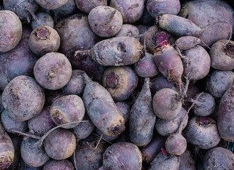 Organic freshly harvested Beetroot texture