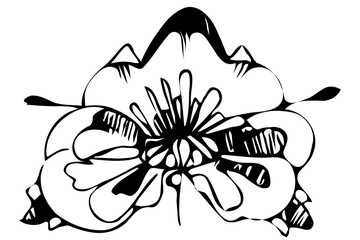 sketch abstract flower