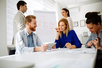 Business people having a board meeting