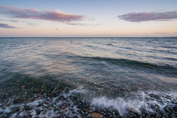 Abend an der Küste auf Insel Rügen