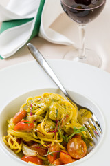 spaghetti with cherry tomatoes