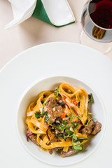 tagliatelle with beef