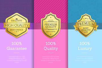 100 Percent Guarantee Quality Luxury Golden Labels