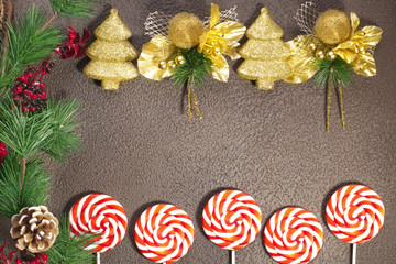 Christmas background with fir