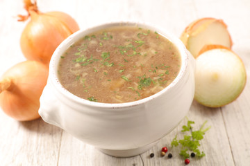 bowl of onion soup