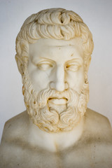 Obraz premium Philosopher bust placed in Achillion Palace, Corfu, Greece