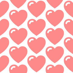 Hearts Seamless Pattern with dot