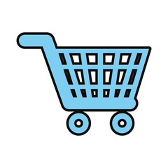 Fototapeta premium supermarket trolley icon