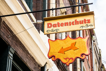 Obraz premium Schild 258 - Datenschutz