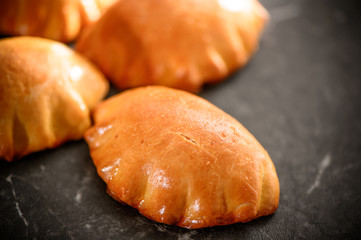 Dumplings in the shape of bread ,Gold ingot,chinese new year food
