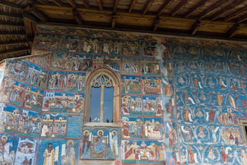 Obraz premium Voronet Monastery in Bucovina, Romania