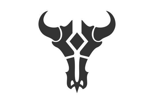 bull skull logo