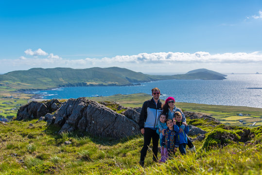 Family at the Ring of Kerry