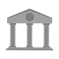 Bank building symbol icon vector illustration graphic design