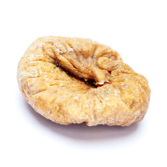 dried figs isolated on white background. clipping path