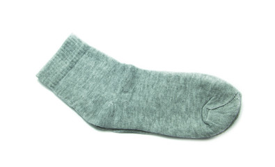 gray socks  on white background