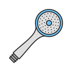 Shower head color icon