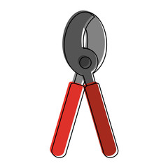 garden shears tool icon vecctor illustration graphic design
