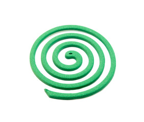 mosquito repellents on white background