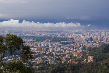 Fototapeta na wymiar Bogotá desde La Calera